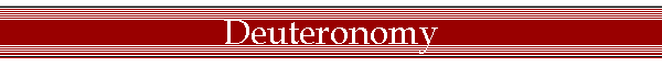Deuteronomy